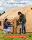 Namiot dmuchany 8-12 os. składany pompka luksusowy glamping z piecem 4