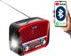 77-556# Radio przenośne analogowe am/fm bt blow ra17 solarne czerwone 169