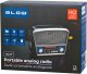 77-557# Radio przenośne analogowe am/fm bt blow ra17 solarne srebrne 100