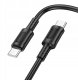 Borofone KABEL BOROFONE 2X USB TYP-C 1m PRZEWÓD 60W 3A 1