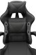 Fotel gamingowy czarny z poduszką lędźwiową i zagłówkiem do biurka 14