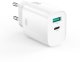 XO ładowarka sieciowa CE29 PD 20W 1x USB-C 1x USB biała 2