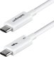 50CM THUNDERBOLT 5 CABLE WHITE/80GBPS/120GBPS/8K 60HZ/240W - WH 1