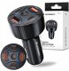 Ładowarka samochodowa Wozinsky WLS-04 60W 2xUSB-C 2xUSB-A - czarna 1