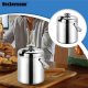 Wiaderko do lodu Heckermann 2L Pojemnik na kostki lodu z pokrywą + szczypce 10