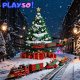 Pociąg na choinkę Kolejka świąteczna 288cm PlaySo 699-128A 2