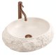 Umywalka nablatowa Rea Mika Warm Beige 2