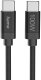 Hama Fabric Charging Cable USB-C - USB-C Nylon 3 m czarny - Vads 00201749 (4047443540225) 1