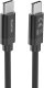 Hama Fabric Charging Cable USB-C - USB-C Nylon 3 m czarny - Vads 00201749 (4047443540225) 3
