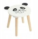 Home Styling Collection Drewniany stołek dziecięcy SAFARI z motywem zwierząt, 28 cm 1