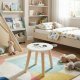 Home Styling Collection Drewniany stołek dziecięcy SAFARI z motywem zwierząt, 28 cm 3