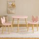 Home Styling Collection Zestaw mebli dziecięcych z różową kokardą, stolik + 2 krzesła 4