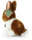 Rappa Pluszowa realistyczna maskotka Królik biało-brązowy siedzący 16 cm 4