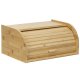Chlebak bambusowy duży 38x28x18 cm zamykany szafka na pieczywo pojemnik z roletą UNIWERSALNY 4
