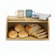 Chlebak bambusowy duży 38x28x18 cm zamykany szafka na pieczywo pojemnik z roletą UNIWERSALNY 9