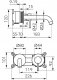 Bateria umywalkowa Ferro BCK3PAGM/ FERRO / CIRICULUS / BAT. UMYWALKOWA PODTYNKOWA GUN METAL / 2