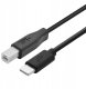 Kabel USB CM-BM 1.8m czarny drukarkowy 1
