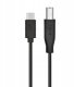 Kabel USB CM-BM 1.8m czarny drukarkowy 2