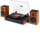 RP337W Vintage gramofon z bezprzewodowymi głośnikami BT Drewno one size 10