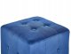 Puf welurowy 36 x 36 x 39 cm niebieski WISCONSIN 4