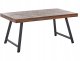 Stół do jadalni WARTON Ciemnobrązowy 160 cm 90 cm Drewno sosnowe 1