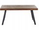 Stół do jadalni WARTON Ciemnobrązowy 160 cm 90 cm Drewno sosnowe 4