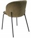 Zestaw 2 krzeseł do jadalni MILES Sztruks Oliwkowy 5