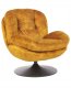 Fotel obrotowy NOLVIK Welur Musztardowy 1