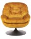 Fotel obrotowy NOLVIK Welur Musztardowy 4