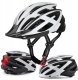 Kask rowerowy MTB Wozinsky z tylną lampką USB L - czarno-biały 1
