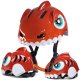 Kask rowerowy dziecięcy Wozinsky motyw dinozaur S - czerwony 1