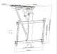 Equip Uchwyt sufitowy 32"-70" 1TFT 35Kg elektr.+pilot sw lite Retail 9