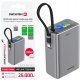 Swissten Power Bank 25000 mAh (96.25Wh) 100W with Built-in USB-C Cable 2