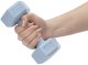 Ciężarki 2x1kg hexagonalne do ćwiczeń fitness hantle zestaw 2 szt. jasno niebieskie UNIWERSALNY 5