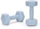Ciężarki 2x1kg hexagonalne do ćwiczeń fitness hantle zestaw 2 szt. jasno niebieskie UNIWERSALNY 6
