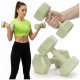 Ciężarki 2x1,5kg hexagonalne do ćwiczeń fitness hantle zestaw 2 szt. zielone UNIWERSALNY 1