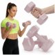 Ciężarki 2x2kg hexagonalne do ćwiczeń fitness hantle zestaw 2 szt. różowe UNIWERSALNY 1
