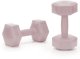 Ciężarki 2x2kg hexagonalne do ćwiczeń fitness hantle zestaw 2 szt. różowe UNIWERSALNY 2