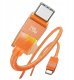 Kabel USB Usams U93 USB-C do USB-C 240 W 1.2 m Pomarańczowy (USA1456) 2