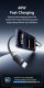 Kabel USB Usams Kabel USAMS U94 60W USB-C do USB-C 1m    czarny 8