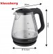 CZAJNIK ELEKTRYCZNY SZKLANY 1,2L KLAUSBERG KB-9003 LED 3