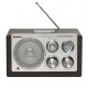 Radio Orava RR-29 A radio, 1 x 3,5W, AM / FM radio, USB, wejście AUX, karta SD, brązowy / srebrny 1