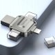 Yesido Flash Disk FL15 4w1 OTG Adapter USB3.0, 128GB, SILVER / SREBRNY 5