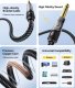 Kabel audio marki Essager minijack 3,5 mm do 6,5 mm  męski do męski, 5m 6