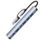 Czytnik HUB 7in1 adapter USB/TYPE C 1