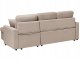 Narożnik rozkładany dla 3 osób NASSJO Len syntetyczny Jasnobrązowy ze schowkiem Lewostronny 7