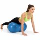 Piłka gimnastyczna fasolka 85 cm z pompką rehabilitacyjna orzeszek do ćwiczeń niebieska UNIWERSALNY 5