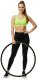 Hula hop z wypustkami masującymi 88 cm obręcz fitness, składana, czarno-zielone UNIWERSALNY 13