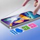 Etui z klapką do Samsung A11 Zamykane Czarne Futerał + Szkło 9H 4