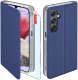 krainaGSM Etui z klapką do Samsung M34 5G Zamykane Granatowe Futerał + Szkło 9H 1